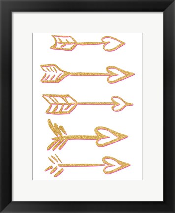 Framed Cupid&#39;s Arrows Print