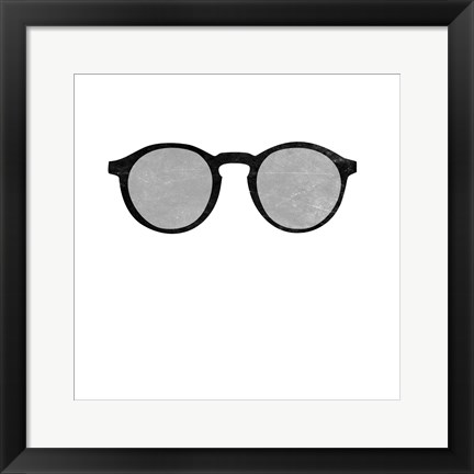 Framed Cool Glasses Print