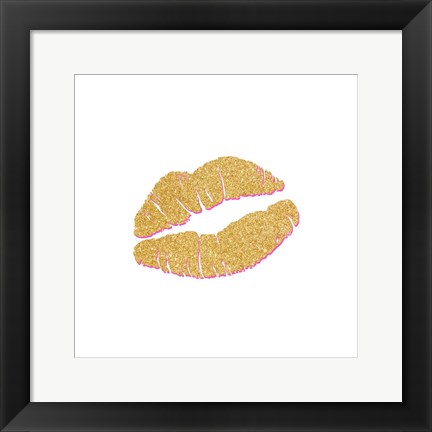 Framed Gold Kiss Print