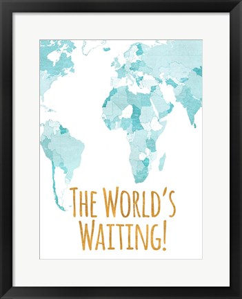 Framed World&#39;s Waiting Print