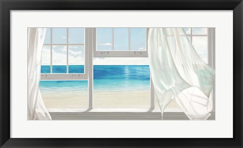 Framed Emerald Seascape Print