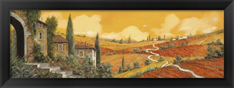 Framed Terra Di Siena Print