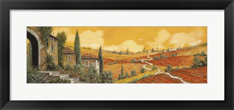 Framed Terra Di Siena Print