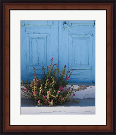 Framed Santorini I Crop Print