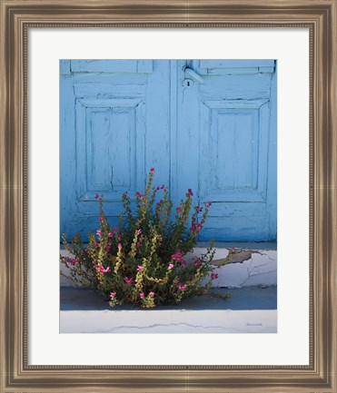 Framed Santorini I Crop Print