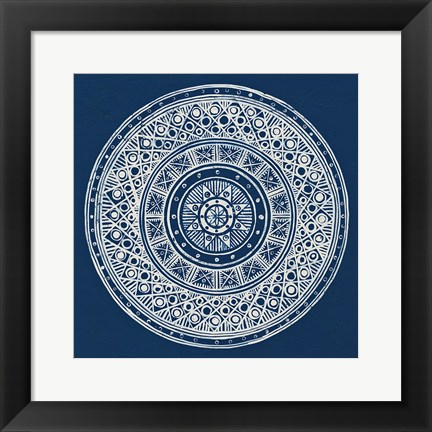 Framed Seville IV Dark Blue FB Print