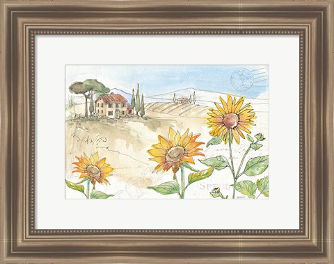 Framed Tuscan Elegance IV Print