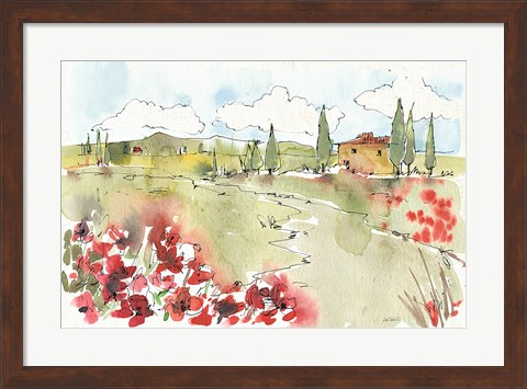 Framed Tuscan Elegance II Print