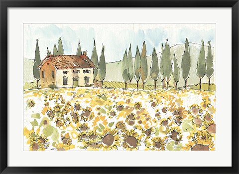 Framed Tuscan Elegance I Print