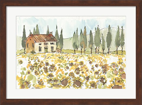 Framed Tuscan Elegance I Print