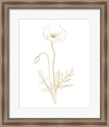 Framed Gilded Botanical I Print