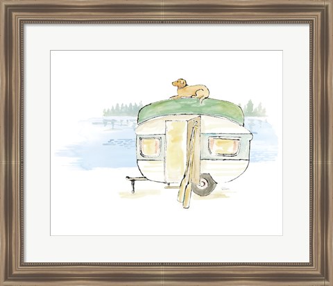 Framed Lakeside Days II Print