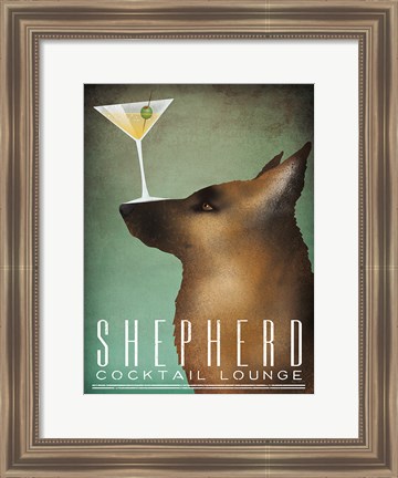 Framed Shepherd Martini Print
