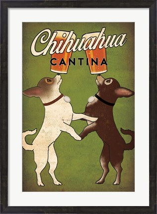 Framed Double Chihuahua Print