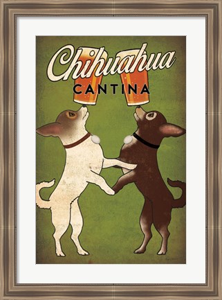 Framed Double Chihuahua Print