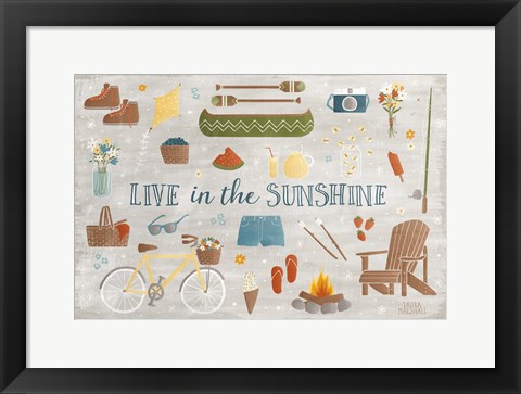 Framed Summer Sunshine III Print