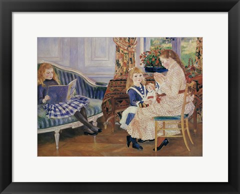 Framed Children&#39;s Afternoon At Wargemont Print