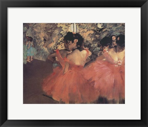 Framed Pink Ballerinas Print