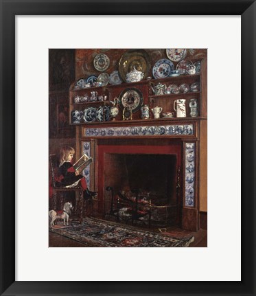 Framed Chimney Corner Print