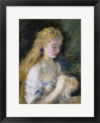 Framed Jeune Fille Print