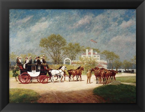 Framed Road Coach Print