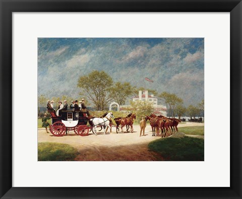 Framed Road Coach Print