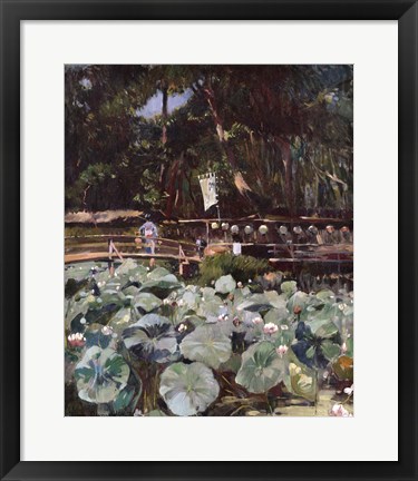 Framed Water Lilies Print