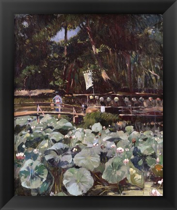 Framed Water Lilies Print