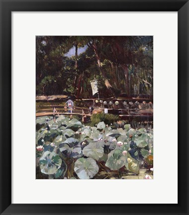 Framed Water Lilies Print