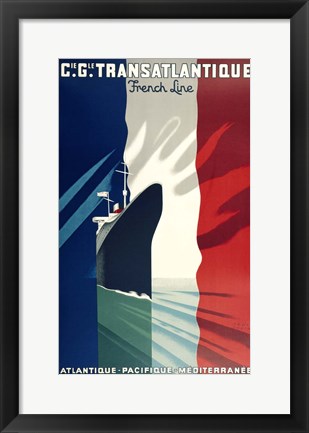 Framed Atlantique- Pacifique Print