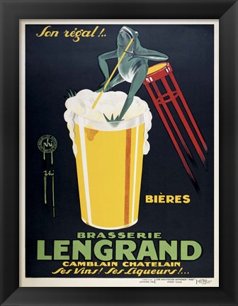 Framed Brasserie Lengrand Print