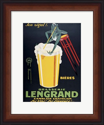 Framed Brasserie Lengrand Print