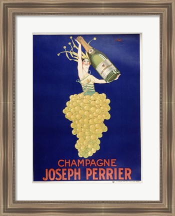 Framed Champagne - Joseph Perrier Print