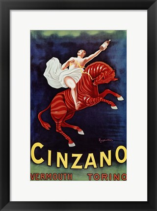 Framed Cinzano- Vermouth Print