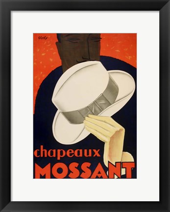 Framed Chapeaux Mossant Print