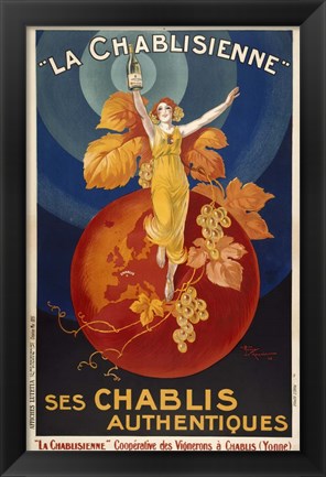 Framed La Chablisienne Print