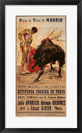 Framed Matador Barcelona II Print