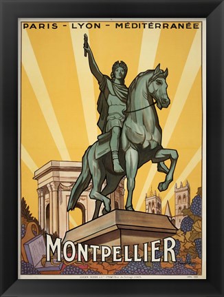 Framed Montpellier Print