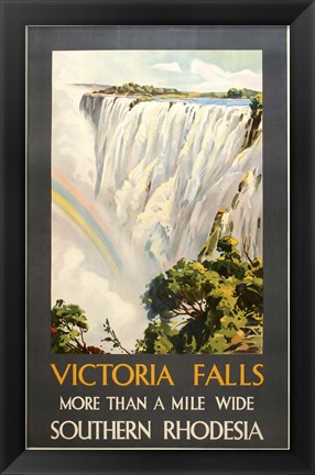 Framed Victoria Falls Print