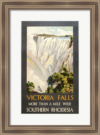 Framed Victoria Falls Print