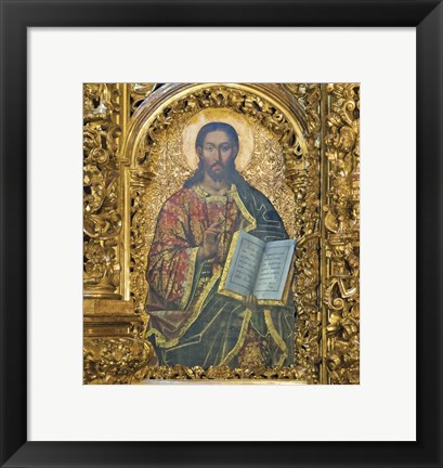 Framed Gold Christ Print