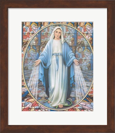 Framed Virgin Mary Print