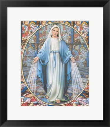 Framed Virgin Mary Print