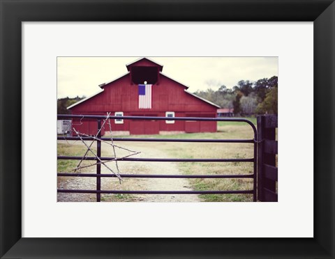 Framed American Barn Print