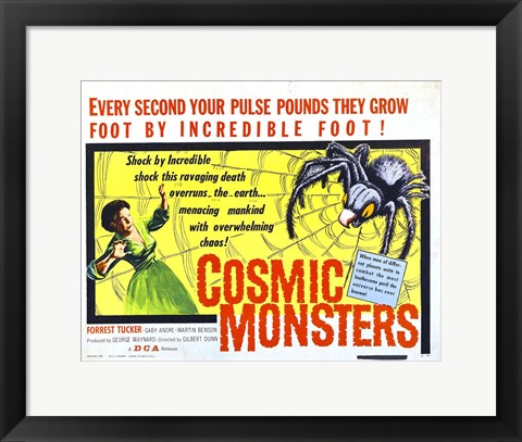 Framed Cosmic Monsters Print