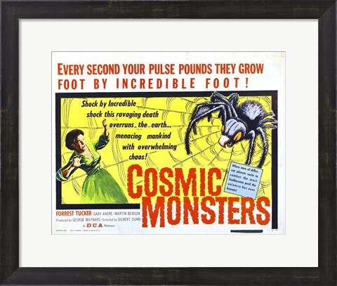 Framed Cosmic Monsters Print