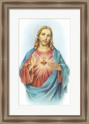 Framed Sacred Heart 1 Print