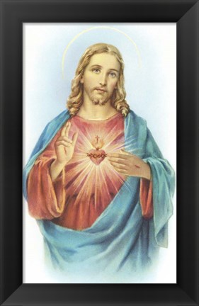 Framed Sacred Heart 1 Print