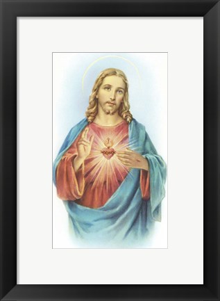 Framed Sacred Heart 1 Print