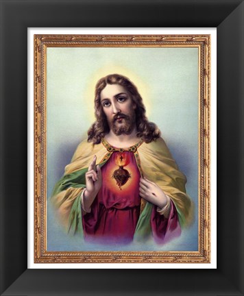 Framed Sacred Heart 3 Print